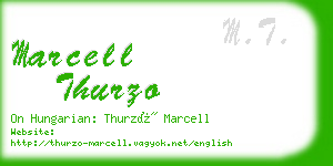 marcell thurzo business card